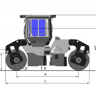 Стёкла на каток DYNAPAC CC2200